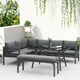 image 2 of Outsunny 8-Seater Aluminium Garden Dining Sofa Furniture Set with Cushions