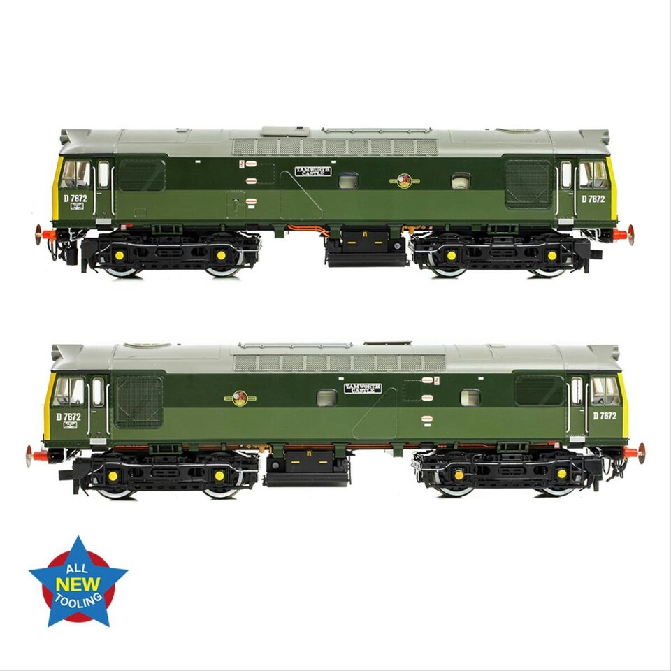 image 1 of Bachmann Class 25/3 D7672 'Tamworth Castle' BR Green FYE