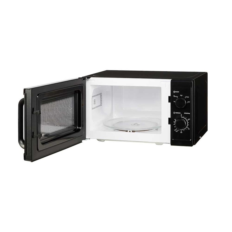 image 1 of Cookology 800W Microwave 20L Manual Control Freestanding - CMAFS20LBK Black