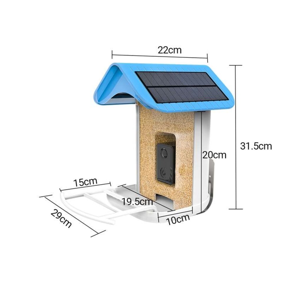 image 1 of Callow Smart Bird Feeder with WI-FI Camera Solar power and AI Bird Recognition