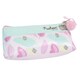 image 2 of Pusheen Leaf Print Pencil Case - Pink/Blue - One Size