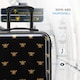 image 9 of Flight Knight Carry On Suitcase - 8 Wheel TSA Lock USB Port - Anti Crack Case Hard Luggage Approved for easyJet, Jet2, BA Black | Black/Gold Butterfly | Cabin Bag