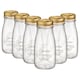 image 1 of Bormioli Rocco Quattro Stagioni Glass Bottles with Screw Top Lid - 400ml - Pack of 6 Clear | One Size
