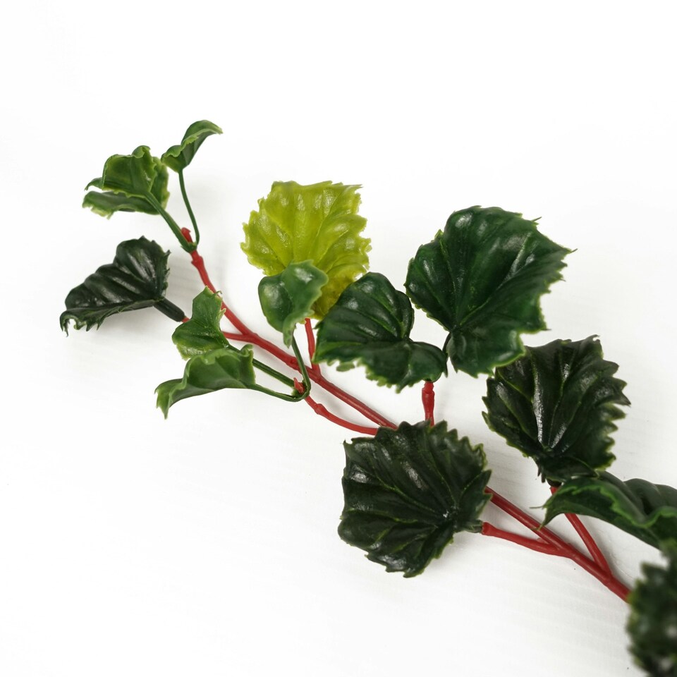 image 1 of 12 x 70cm UV Resistant Artificial Geranium Bush