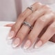 image 2 of Everyday Elegance - Press On Nails Pink | white