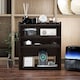 image 9 of HOMCOM 4-Tier Desk Organiser, Multifunctional Assembled Desktop Organiser with Adjustable Shelves and Cable Management for Stationery, Office Supplies, Paper, Dark Brown