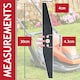 image 3 of SPARES2GO Blade for Flymo Easi Glide 300 Hover Micro Compact HC300 MC300 FLY004 Lawnmower (30cm) + Spacers