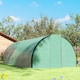 image 8 of Outsunny Tunnel Greenhouse, Upgraded Structure, Hinged Doors, 6 x 3 m, Green | Green