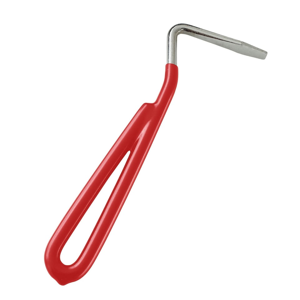 Bitz Metal Horse Hoof Pick - Red - One Size
