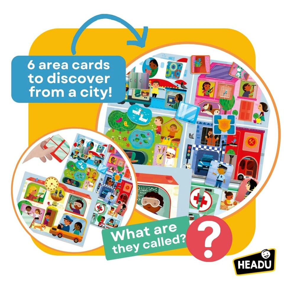 image 1 of Headu Baby Play Town Montessori
