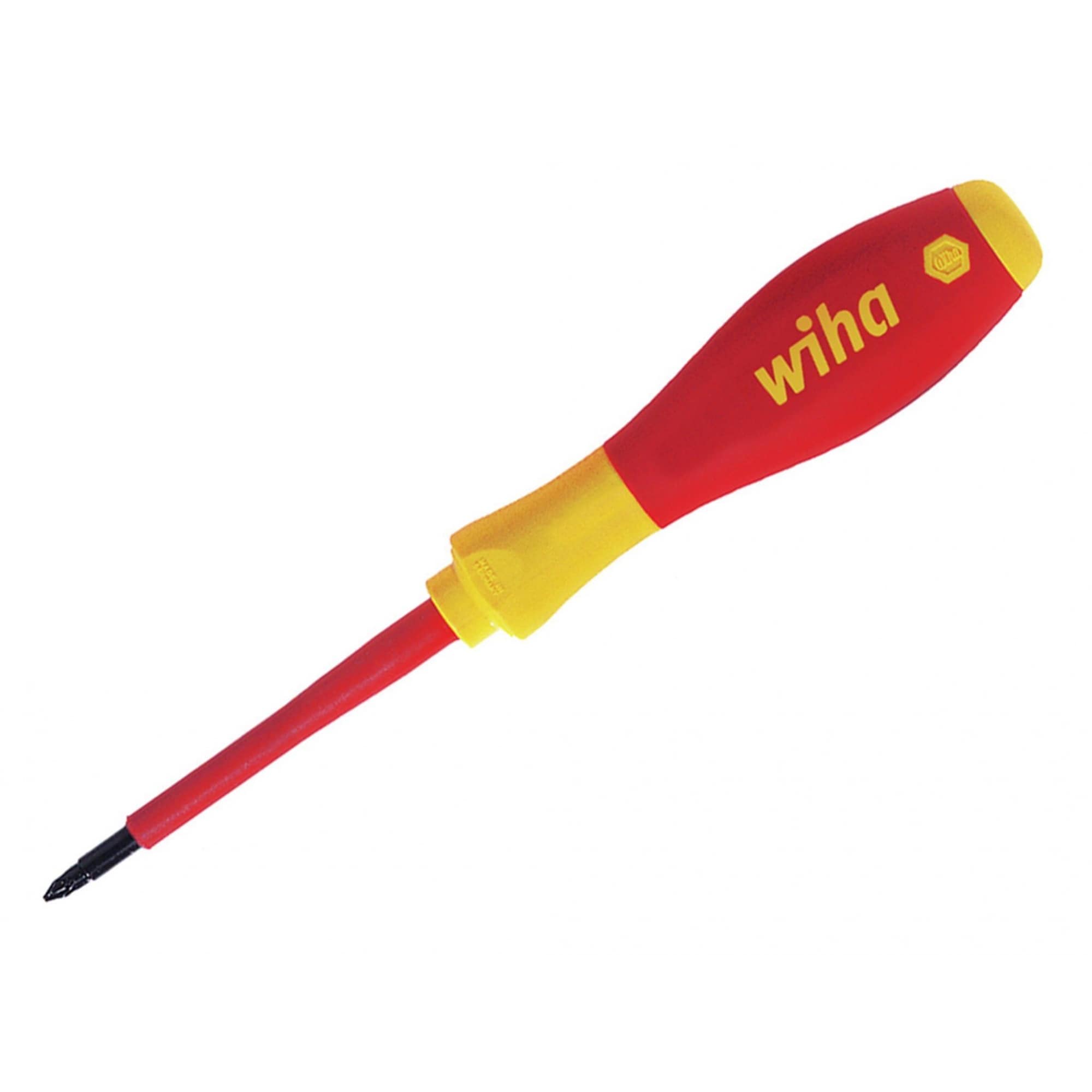 Wiha Softfinish Electric Slimfix Screwdriver, Pozidriv Tip Multi Multi Colour PZ1 x 80mm 1