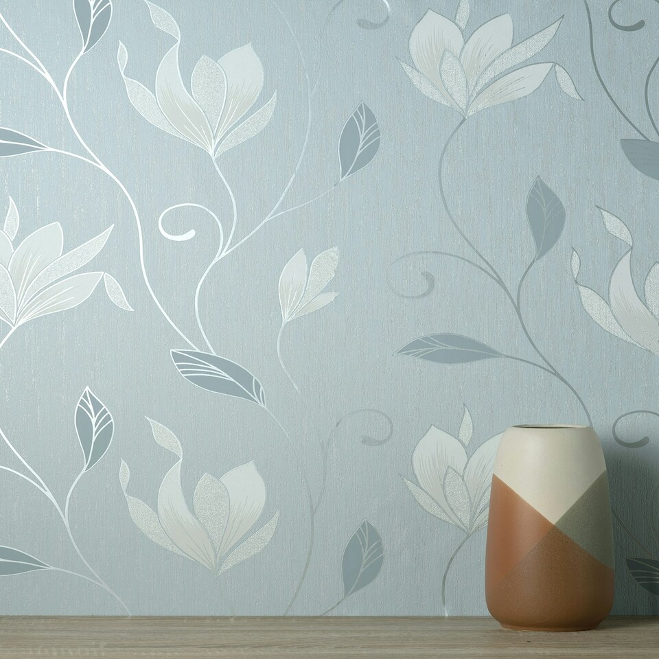 image 1 of Crown Synergy Floral Blue/Grey, M1740 Multi