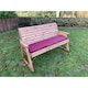 image 5 of Traditional Three Seater Rocker With 1 x Winchester Cushion Burgundy, 1 x Scatter Cushion Burgundy & 1 x Fitted Cover