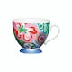image 1 of KitchenCraft China Bright Floral Footed Mug Multi