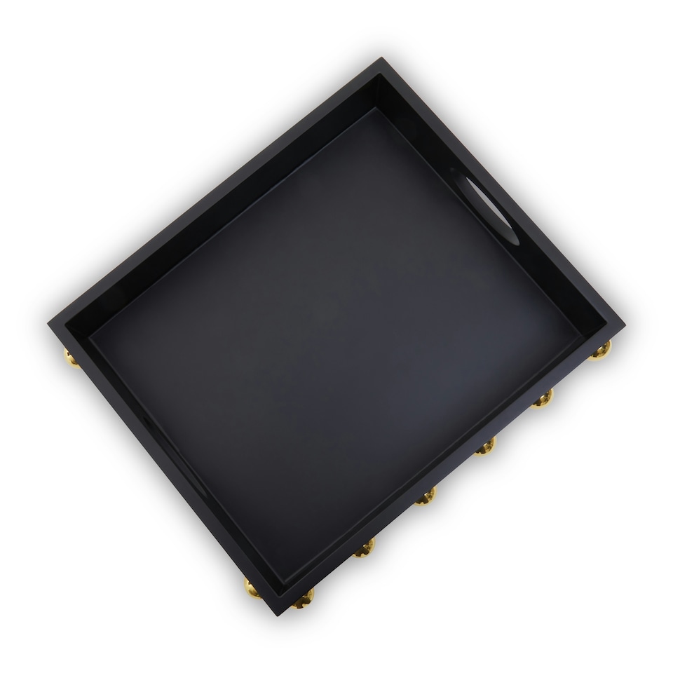 image 1 of Interiors by Premier Frida Black Tray Black