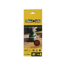 Flexovit 1/2 Plain Sanding Sheets - Multi Colour - 115 x 280mm
