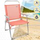 image 3 of Folding Chair Aktive Flamingo Coral 48 x 88 x 50 cm (4 Units) N/A