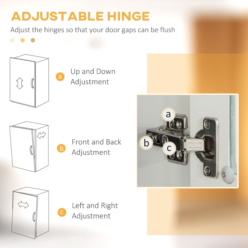 image 1 of HOMCOM Kitchen Cupboard, Freestanding Storage Cabinet with 2 Adjustable Shelves, 2 Drawers and Open Counter for Living Room, Dining Room, 168cm, White