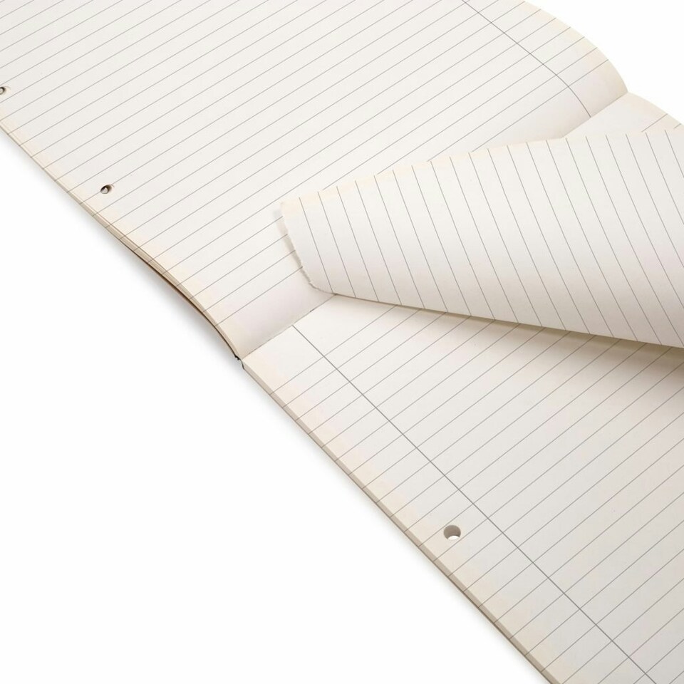 image 1 of Rhino A4 Recycled 80 Leaf 8mm Lined with Margin Refill Pad