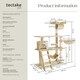 image 6 of Cat Tree Marcel - 141 cm, sisal cat scratching post - Beige