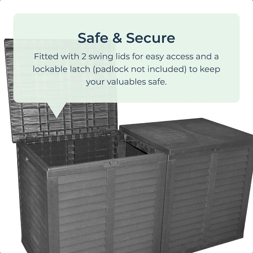 image 1 of Extra Large Outdoor Garden Storage Box 750L