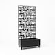 image 4 of Nicoman Metal Outdoor Privacy Screen Panel with Planter | Black | Black | 1