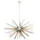 image 4 of Interiors by Premier Grey Glass And Chrome Finish Light Silver