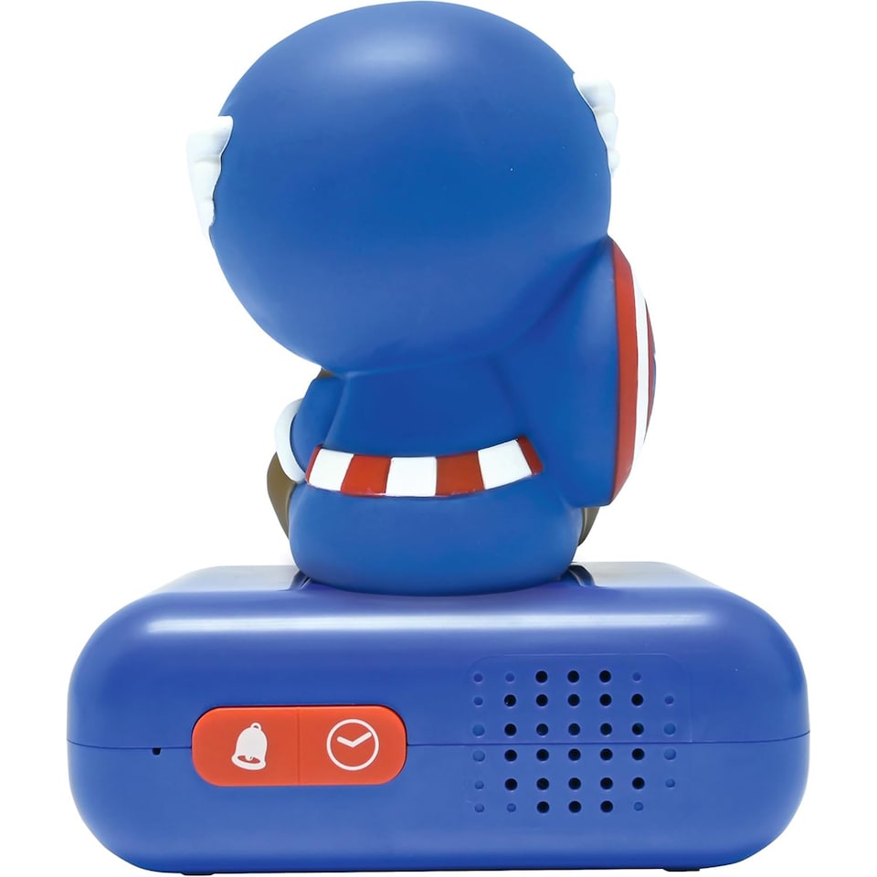 image 1 of Lexibook RL800AV1 3D Captain America Childrens Clock with Night Light