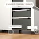 image 6 of Vinsetto Steel File Cabinet with Lock Hanging Bar for Letter A4 Legal, White