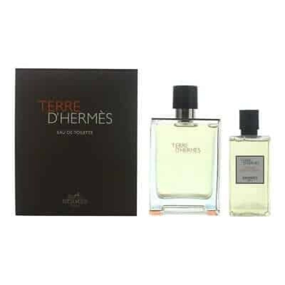 image 1 of Hermes Terre d'Hermes Eau de Toilette 100ml & Shower Gel 80ml Gift Set For Him