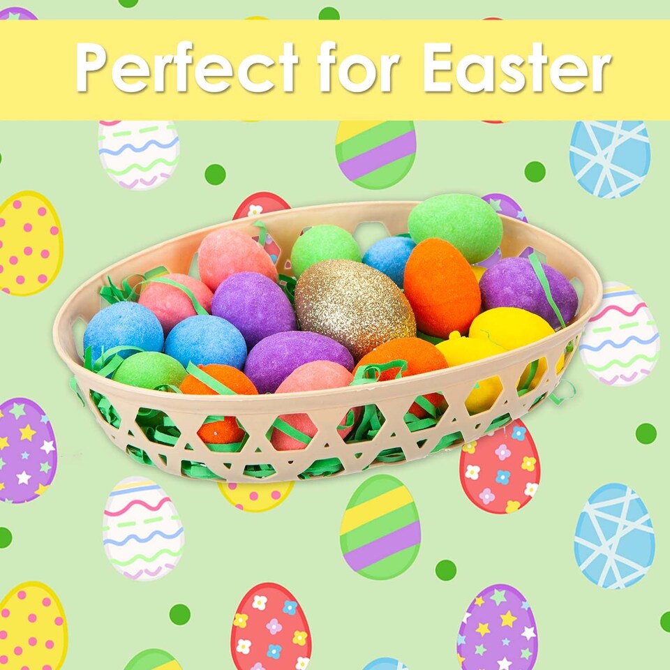 image 1 of PMS Easter Basket Golden Egg Hunt Set 4.5cm x 20.5cm Multicolour