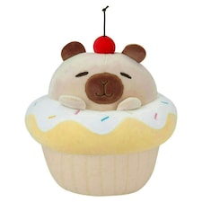 Capybara Cup Cake Soft Toy Cute Plushie Huggable Cuddly Stuffed Toy 20cm Yellow