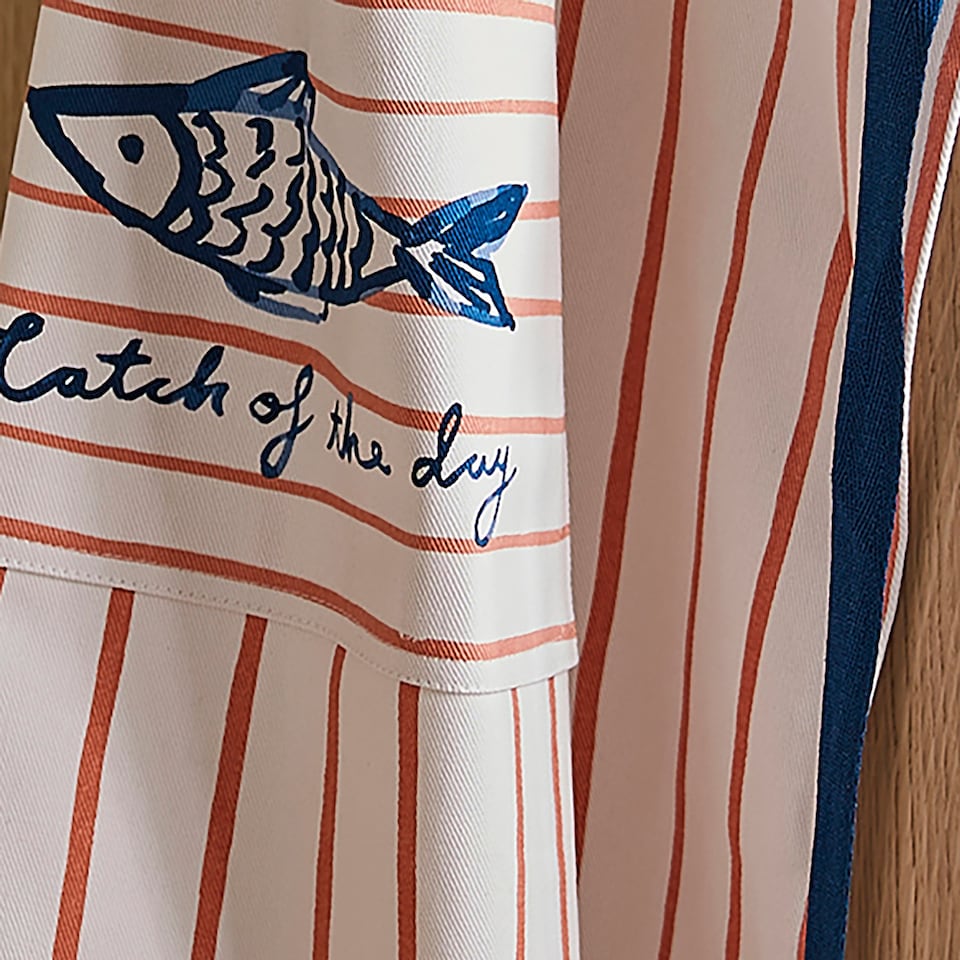 image 1 of Ulster Weavers Catch of the Day Apron - Cotton Multi