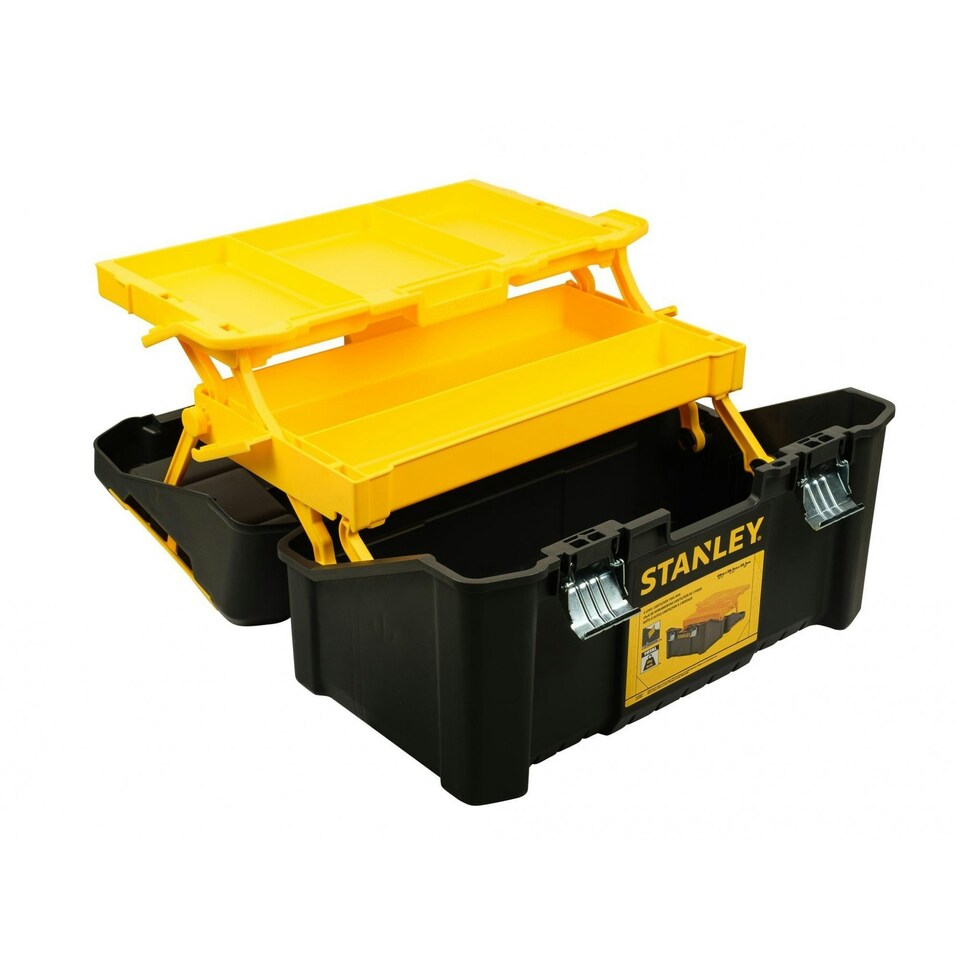 image 1 of Stanley Hand Tools Essentials Cantilever Toolbox 49cm (19in) - Multi Colour - One Size Multi