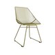 image 2 of Ellis Accent Dining Chair Gold Metal