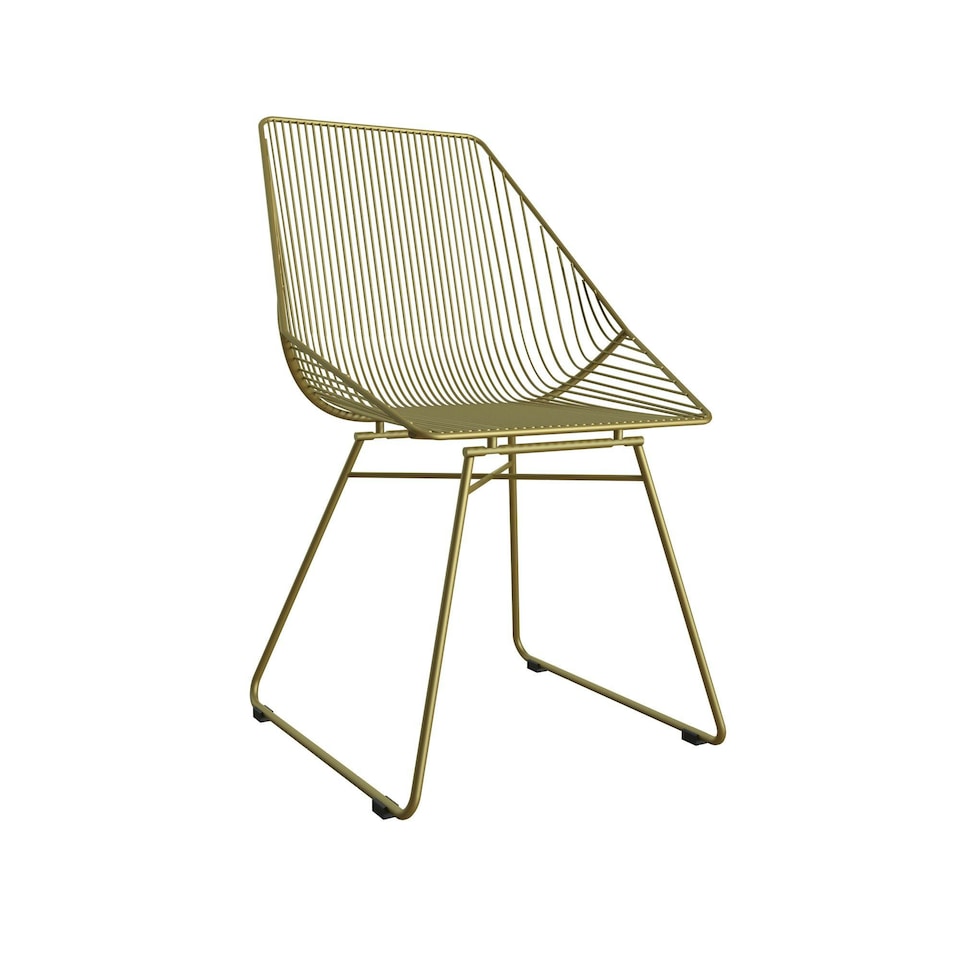 image 1 of Ellis Accent Dining Chair Gold Metal