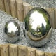 image 5 of Primrose Polished Stainless Steel Gazing Globe in Chrome Silver 12.6cm