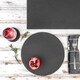 image 5 of Argon Tableware 13 Piece Round Slate Placemats & Coasters Set Grey