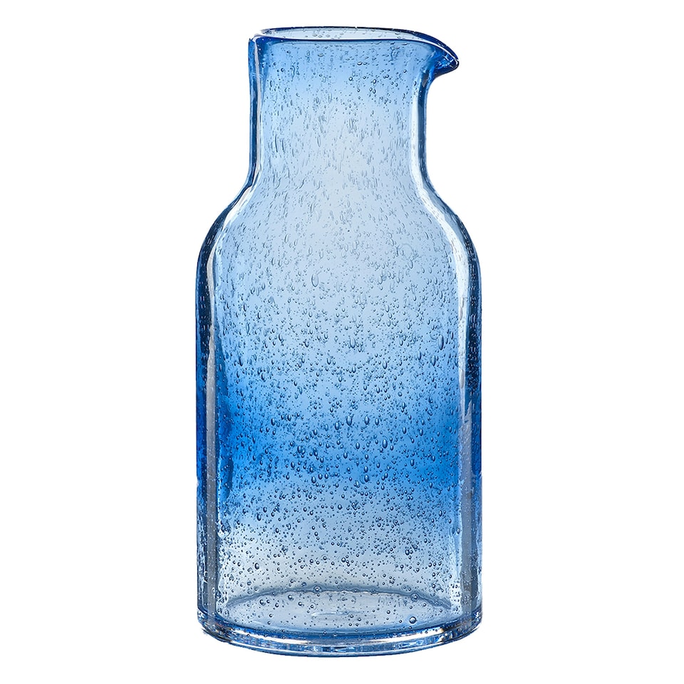 image 1 of Sur La Table Colour Me Happy Glass Carafe Blue