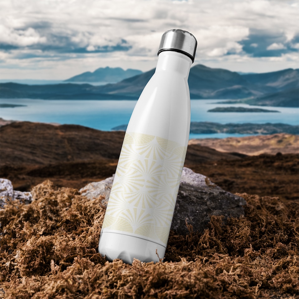 image 1 of Golden Star Ornament Stainless Steel Bottle | Multi | 500ml