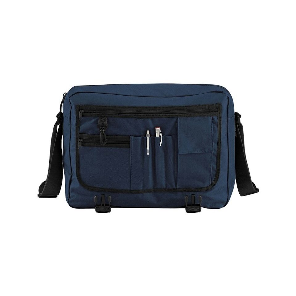 image 1 of Bagbase Contrast Detail Messenger Bag - French Navy - One Size | Blue