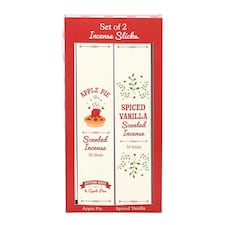 Set of 2 Apple Pie and Spiced Vanilla Incense Stick Packs