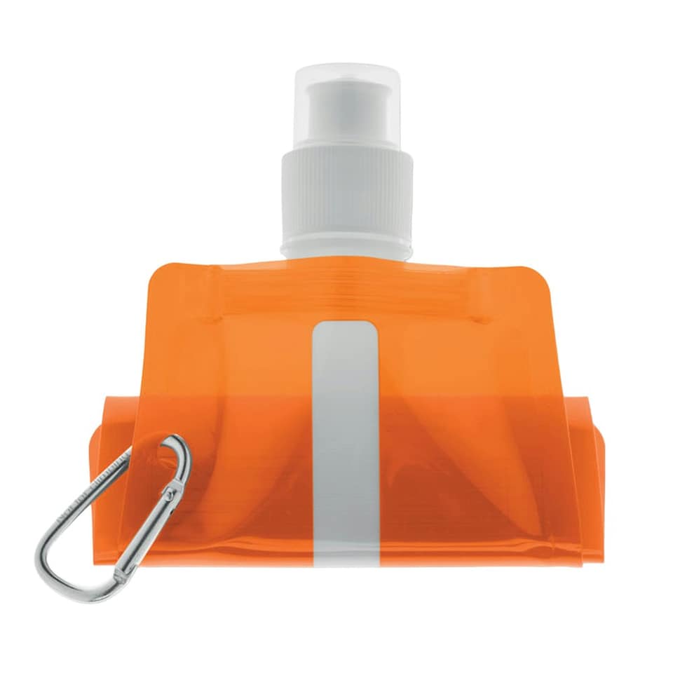 image 1 of MidOcean Gates Plain Foldable 480ml Water Bottle - Transparent Red - One Size | Red | One Size