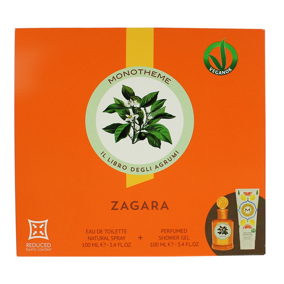 image 1 of Monotheme Il Libro Degli Agrumi Zagara Gift Set 100ml EDT Spray - Shower Gel 100ml