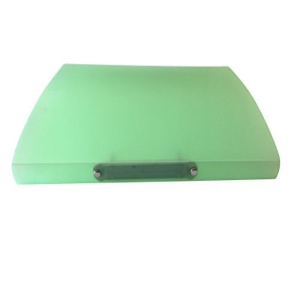 image 1 of Pack of 10 A4 Slim Green Translucent Ringbinders by Janrax