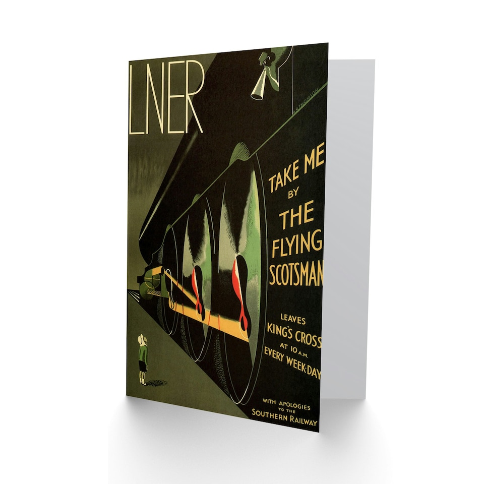 image 1 of Travel Lner Railway Flying Scotsman Uk Goodbye Card