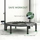 image 10 of HOMCOM 40" Foldable Mini Fitness Trampoline w/ Foam Handle, Green