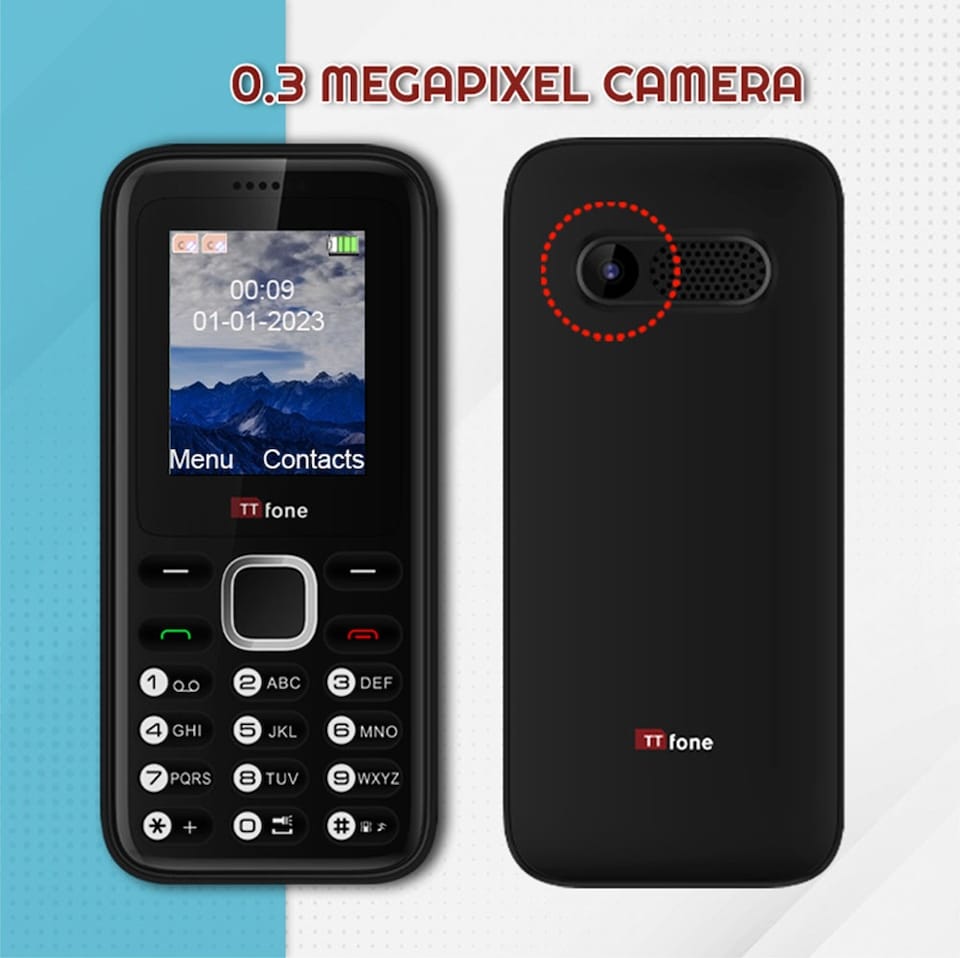 image 1 of TTfone TT150 Mobile Phone Black - EE Pay as you go