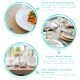 image 2 of Argon Tableware 48 Piece Classic White Stacking Teacup & Saucer Set - 200ml