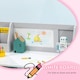 image 4 of HOMCOM Kids Table and Chair Set 2 PCs Table and Chair Set w/ Whiteboard Grey